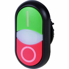 Napęd przycisku podwójny zielony/czerwony /O-I/ z podświetleniem z samopowrotem M22S-DDL-GR-X1/X0 216701