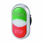 Napęd przycisku podwójny zielony/czerwony /START-STOP/ z podświetleniem z samopowrotem M22-DDL-GR-GB1/GB0 216702 Napęd przycisku podwójny zielony/czerwony /START-STOP/ z podświetleniem z samopowrotem M22-DDL-GR-GB1/GB0 216702