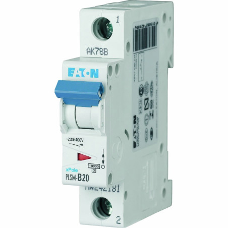 Wyłącznik nadprądowy 1P B 20A 10kA AC PLSM-B20-MW 242181