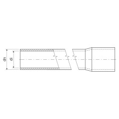 Rurka sztywna fi16mm 320N/CZARNA PPO UV 1516E HF FA /3m/