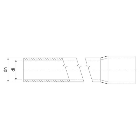 Rurka sztywna fi16mm 320N/CZARNA PPO UV 1516E HF FA /3m/