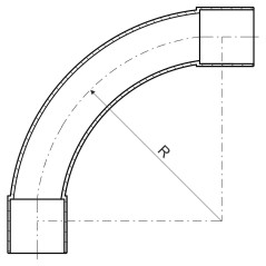 Kolano PVC czarne 20,6/25mm 4125 FB