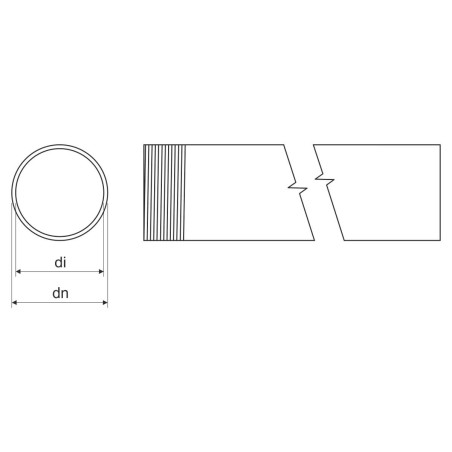 Rura stalowa PG-21 malowana 25.7x28.3mm 6021 3m