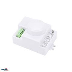 Czujnik mikrofalowy 1200W 360 stopni IP20 prostokątny biały mini B52-SES72WH