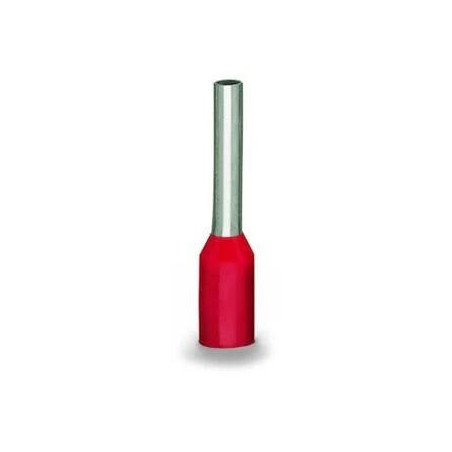 Końcówka tulejkowa izolowana 1,0mm2 czerwona 216-203 /100szt./