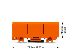 Adapter montażowy na złączki jednorzędowe 14mm i dwurzędowe 18,5mm pomarańczowy 2273-500 /10szt./