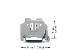 Blokada końcowa na szynę TS 35 DIN 10mm 249-117 /25szt./