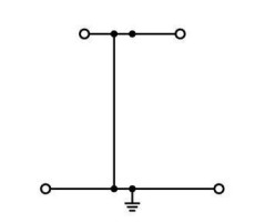 Złączka dwupiętrowa PE 2,5mm2 szara 280-517 /50szt./