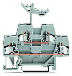 Złączka szynowa 2-piętrowa 2,5mm2 szara 280-519