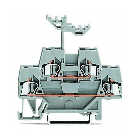 Złączka szynowa 2-piętrowa 2,5mm2 szara 280-519