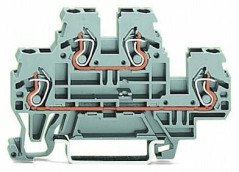 Złączka dwupiętrowa L / N 2,5mm szara 870-503