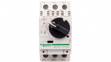 TeSys Deca Wyłącznik silnikowy 3P 0,06kW 0,16-0,25A GV2P02