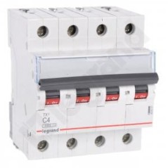 Wyłącznik nadprądowy 4P C 4A 6kA AC S304 TX3 403557