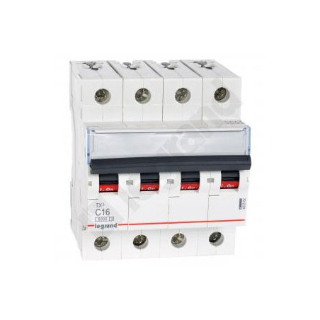 Wyłącznik nadprądowy 4P C 16A 6kA AC S304 TX3 403562