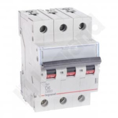 Wyłącznik nadprądowy 3P D 6A 6kA AC S303 TX3 403751