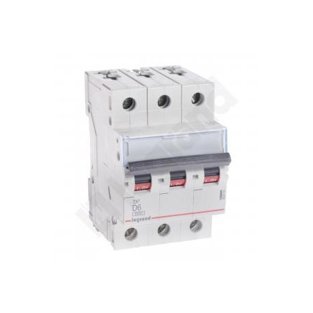 Wyłącznik nadprądowy 3P D 6A 6kA AC S303 TX3 403751