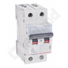 Wyłącznik nadprądowy 2P B 6A 10kA AC S312 TX3 404109