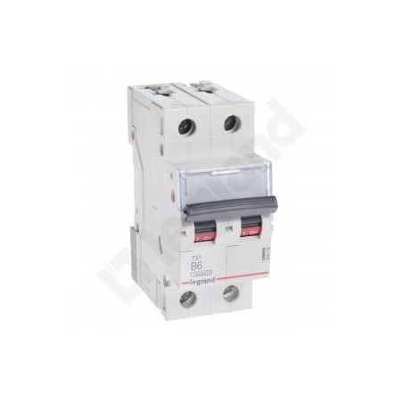 Wyłącznik nadprądowy 2P B 6A 10kA AC S312 TX3 404109