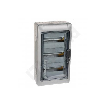 Rozdzielnica modułowa RN65 3x12 natynkowa IK09 IP65 drzwi transparentne 601943
