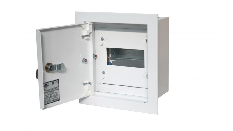 Rozdzielnica modułowa 1x6 podtynkowa metalowa IP340 A-RW0 Rozdzielnica modułowa 1x6 podtynkowa metalowa IP340 A-RW0