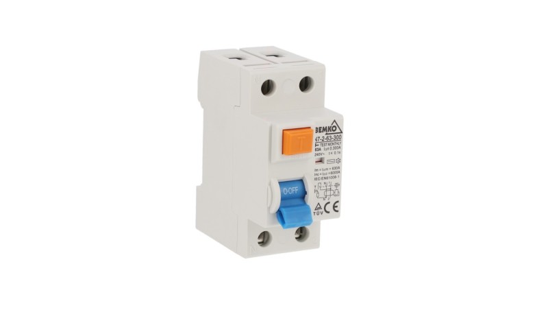 Wyłącznik różnicowoprądowy AC 2P 63A 300mA A05-N7-2-63-300