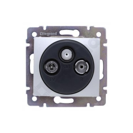 VALENA Gniazdo antenowe RTV/SAT końcowe aluminium 770136
