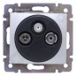 VALENA Gniazdo antenowe RTV/SAT końcowe aluminium 770136 VALENA Gniazdo antenowe RTV/SAT końcowe aluminium 770136