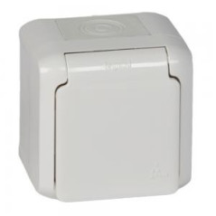 FORIX Gniazdo pojedyncze SCHUKO 16A białe 782373
