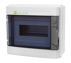 Rozdzielnica hermetyczna EP-LUX natynkowa 1x8 1500V DC 1000V AC PE+N dymny IP65 1961-01