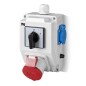 Zestaw instalacyjny z gniazdem 32A 5P+2P+Z RS-Z (L-0-P) czerwony 6275-20 Zestaw instalacyjny z gniazdem 32A 5P+2P+Z RS-Z (L-0-P) czerwony 6275-20
