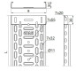 Korytko kablowe perforowane 35x30 grubość 0,7mm KGL/KPL35H30/3 130403 /3m/