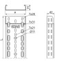 Korytko kablowe perforowane 100x42 grubość 0,7mm KGL100H42/3 140116 /3m/