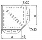 Kolanko korytka 90 stopni 100x42mm KKL100H42 142110