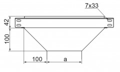 Trójnik redukcyjny 100x42mm TRBJ100H42 145102