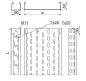 Koryto kablowe cynkowane perforowane 200x50mm 0,7mm KCL200H50/3 150820 /3m/