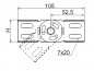 Łącznik przegubowy do korytka H50 1mm LGJH50 152400