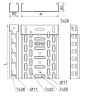 Korytko kablowe perforowane 100x50 grubość 1,0mm KGJ100H50/3 157910 /3m/