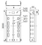 Korytko kablowe perforowane 100x60 grubość 1,0mm KGJ/KGOJ100H60/3 160816 /3m/