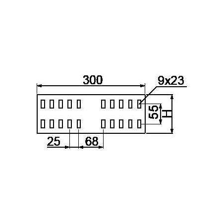 Łącznik korytek i drabinek kablowych 550x105mm LSUCH100 220302