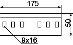 Łącznik drabinek kablowych H45 2mm LDCH45N 441001 /50szt./