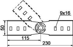 Łącznik przegubowy drabin LGCH45N 441301