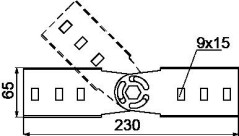 Łącznik przegubowy drabin LGCH60N 461301