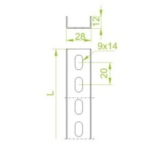 Ceownik CD 28H12/2 1,2mm 611320