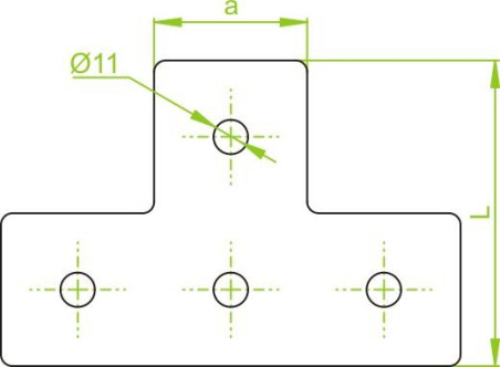 Łącznik ceownika LCP8 662800