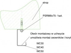 Wieszak WC40 730104