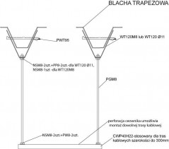 Wieszak trapezowy WT120 M6 730512