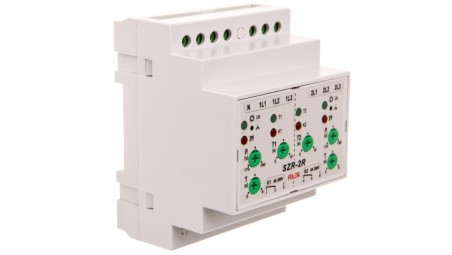 Sterownik samoczynnego załączania rezerwy z regulacją /+styk 2x1P 8A 250V/ SZR-2R