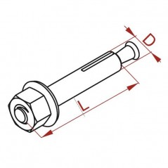 Śruba tulejkowa rozporowa SRO M6x30 803900