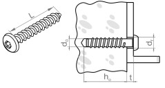 Sruba do betonu typ SBO M6X60 803915 /100szt./