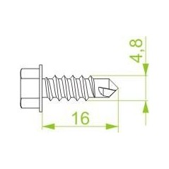 Wkręt samowiercący SMD4,8x16 804043 /100szt.